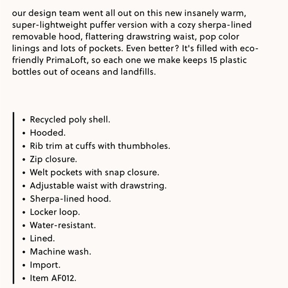 J. Crew Chateau puffer jacket with PrimaLoft -XXL - like new - Orig $248 - Picture 4 of 9